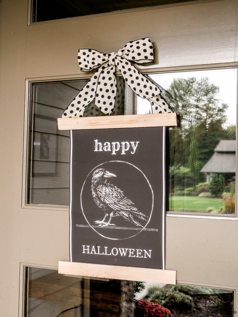 happy halloween door decoration