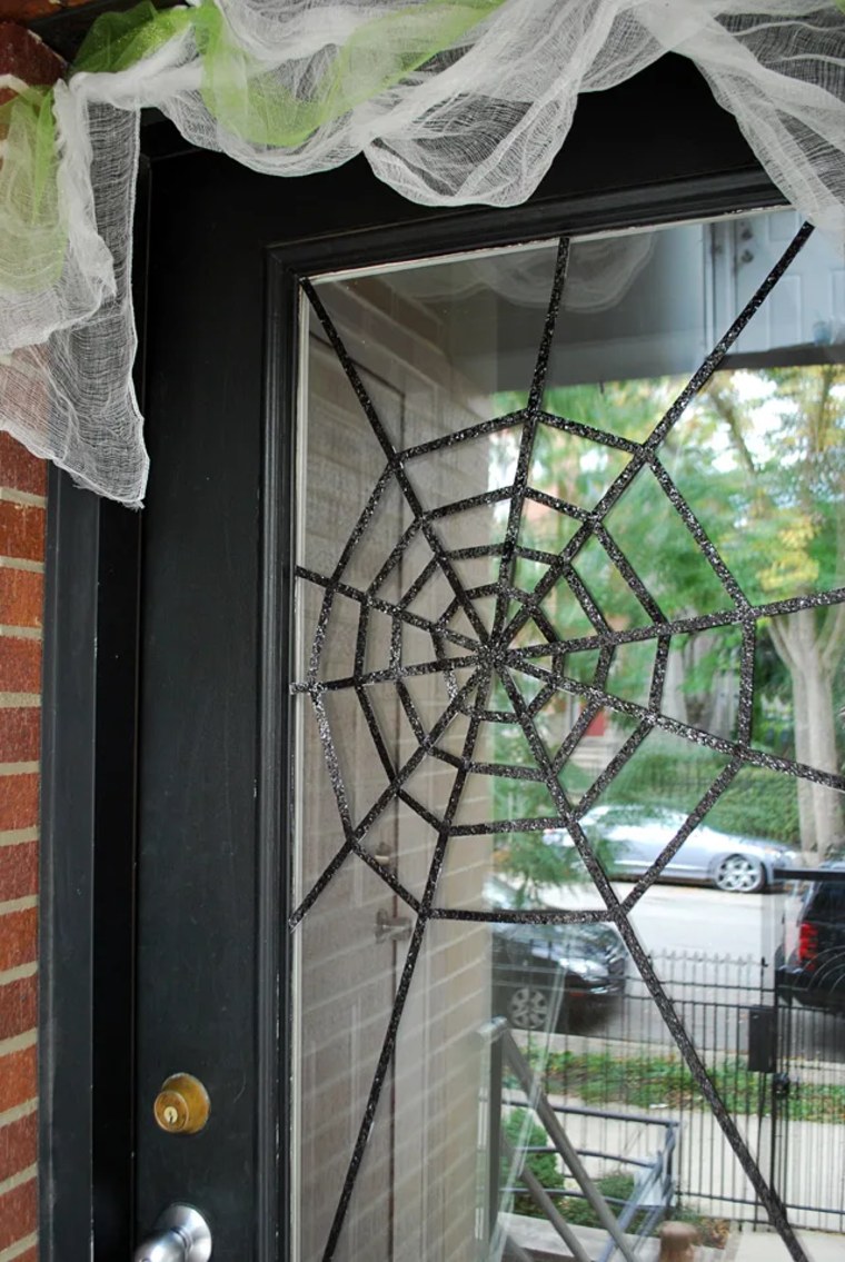 spiderweb door decoration