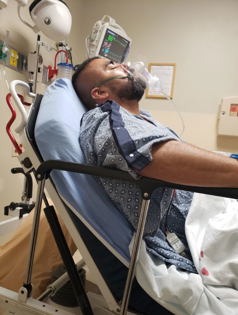 José León in the hospital with valley fever