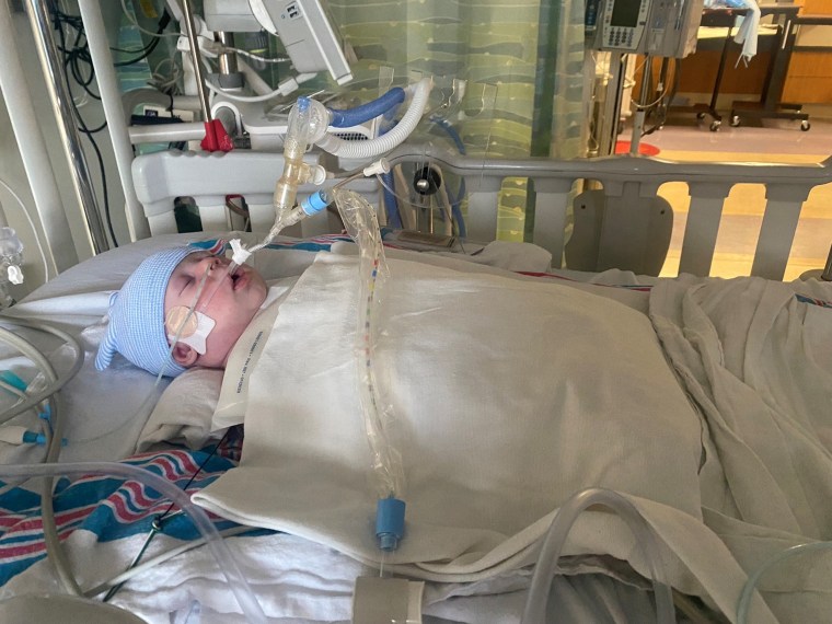 Even though Jaxon was just 13-days-old, his parents Kelly and Rob Martin knew he ate every three hours. When he missed two feedings in a row, cried uncontrollably and spiked a fever, they knew he was ill. They learned he had parechovirus, something they had never heard of before.