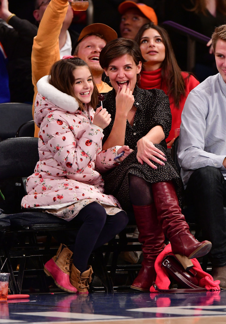 Celebrities Attend The New York Knicks Vs Oklahoma City Thunder Game