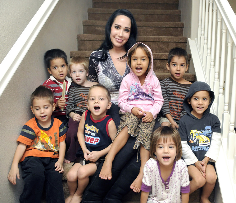 Nadya Suleman Celebrates Her Octuplets 14th Birthday 