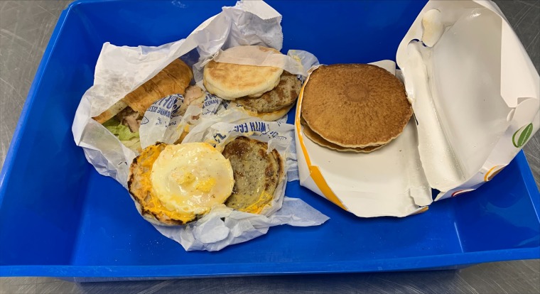 The $2,664 confiscated McDonald's meal in question.