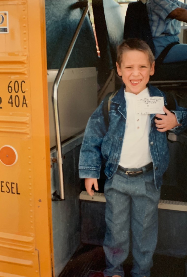 Mike Grudzinski on his first day of kindergarten.