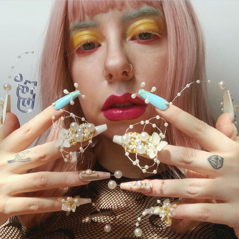 CK Bubbles, a 36-year-old creative director in New York who creates digital nail art for avatars in the metaverse.