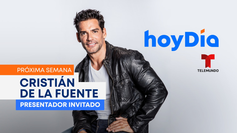 Cristián de la Fuente, presentador invitado de 'hoyDía', en Telemundo