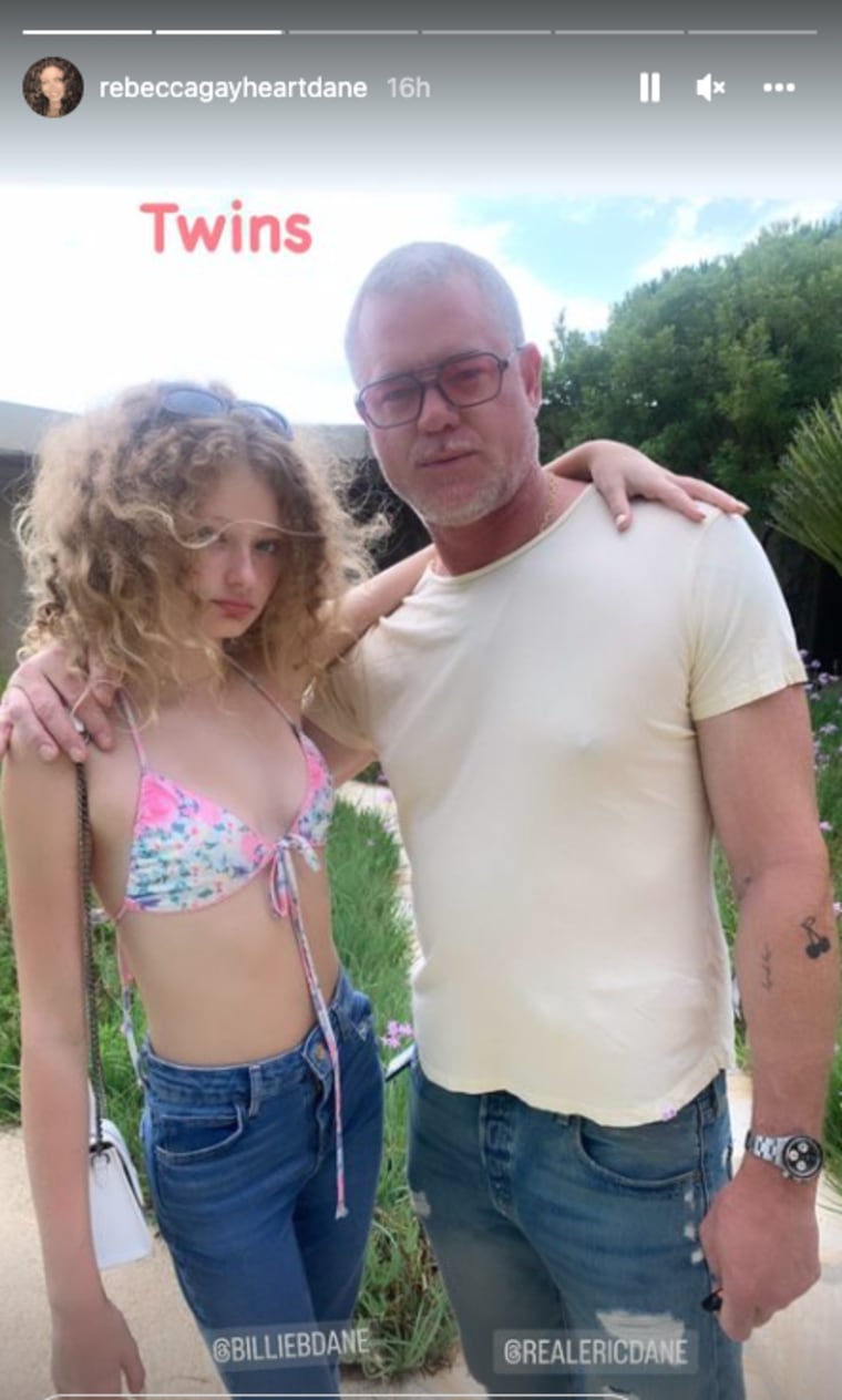 The actor with his 12-year-old daughter, Billie, while on vacation. 