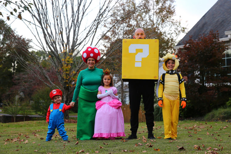 DIY Family Mario Halloween Costumes - unOriginal Mom