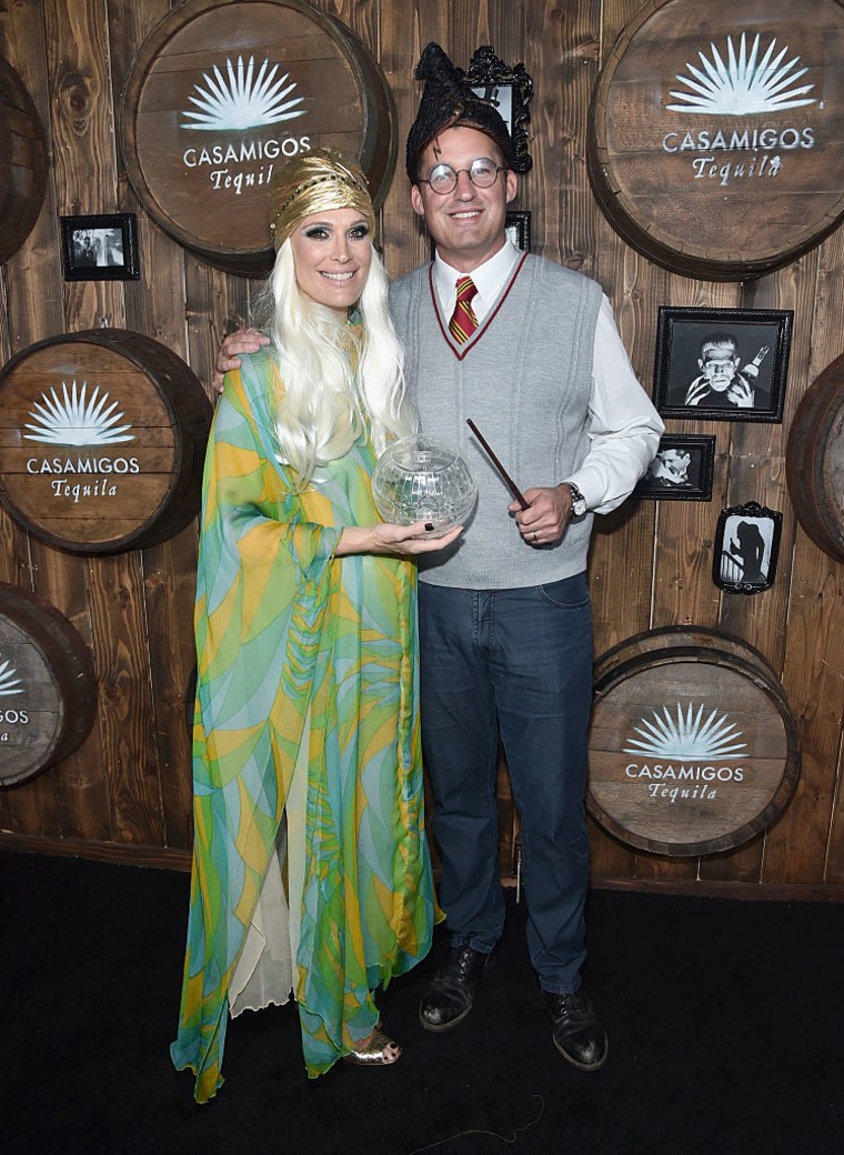 famous couples costumes Molly Sims and producer Scott Stuber as a fortune teller and Harry Potter