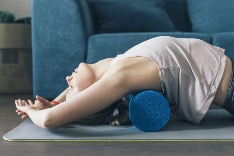 You can use a foam roller to relieve tension in any body part, from your upper back to your calves.