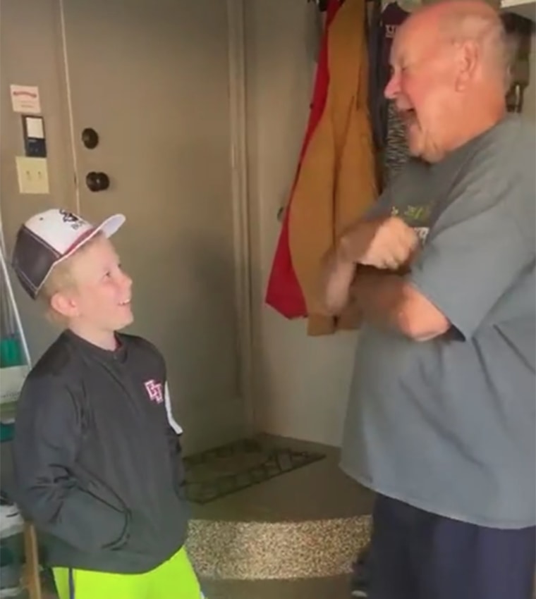 Felix hit his first home run and gave all the credit to his grandpa, Bruce.
