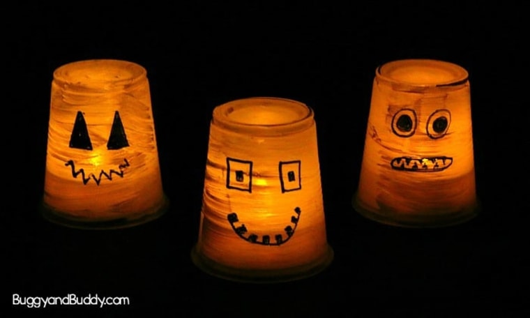 glowing jack o lantern halloween crafts for kids
