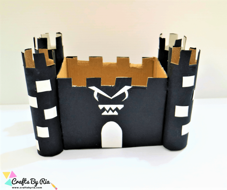 haunted house halloween craft for kids