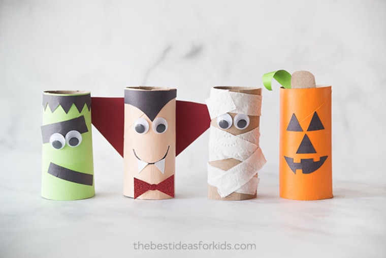 toilet paper roll halloween craft for kids