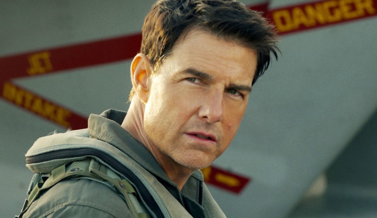 Tom Cruise in Top Gun, Maverick 2022.