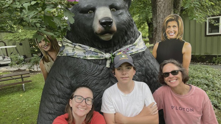 Lee Family and Hoda and Jenna cutouts.