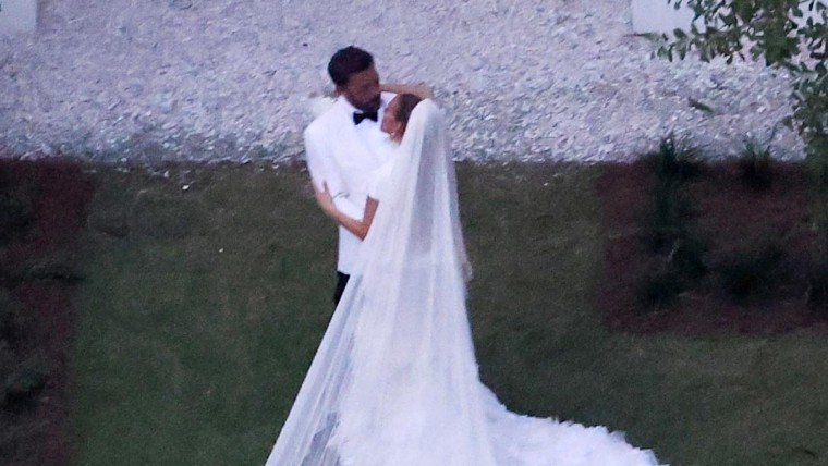 Jennifer Lopez en su segunda boda con Ben Affleck en Georgia
