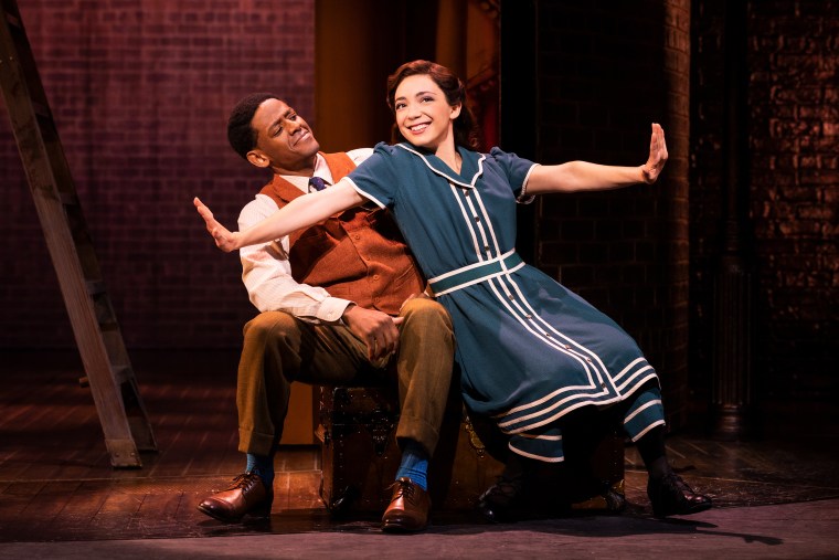 Julie Benko (left) and Jared Grimes (right) as Fanny Brice and Eddie Ryan in "Funny Girl."