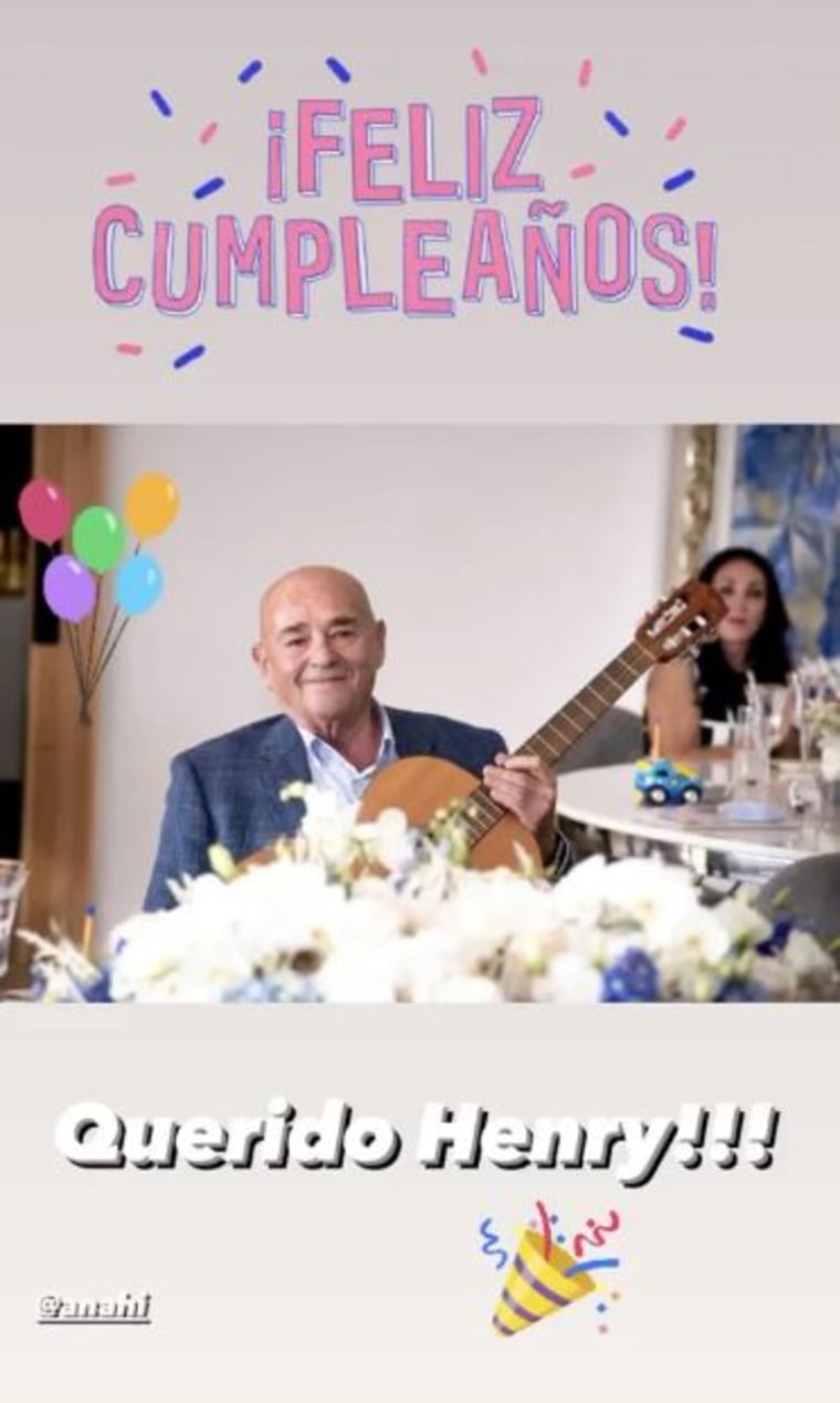 Anahí celebró por todo lo alto los 80 años de su papá Enrique Puente Anahí celebró por todo lo alto los 80 años de su papá Enrique Puente