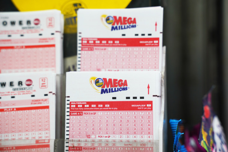 Photo of mega millions cards.