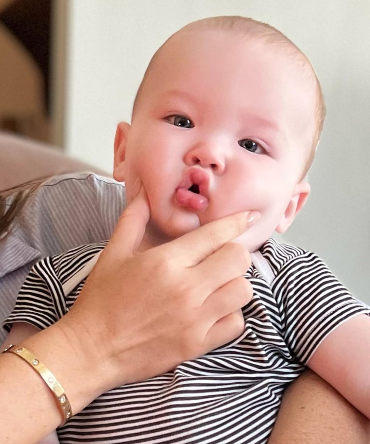 The comment section was flooded with fellow celebrities and fans gushing over baby Malcolm's sweet cheeks.
