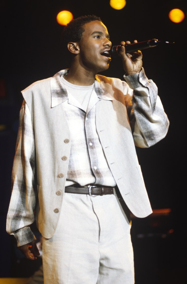 The singer performs during KMEL Summer Jam at Shoreline Amphitheatre on Aug. 13, 1994 in Mountain View, California.