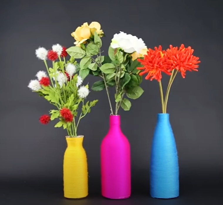 thanksgiving decorations bright vases