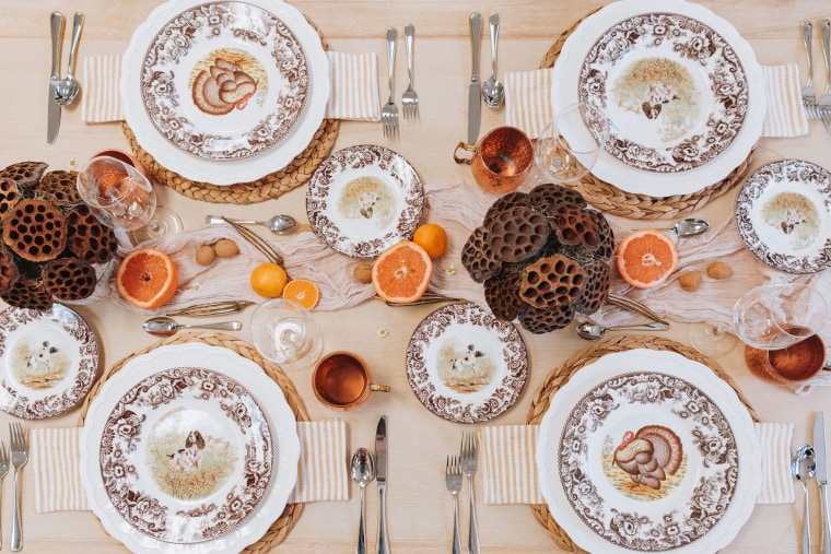 thanksgiving decorations citrus tablescape