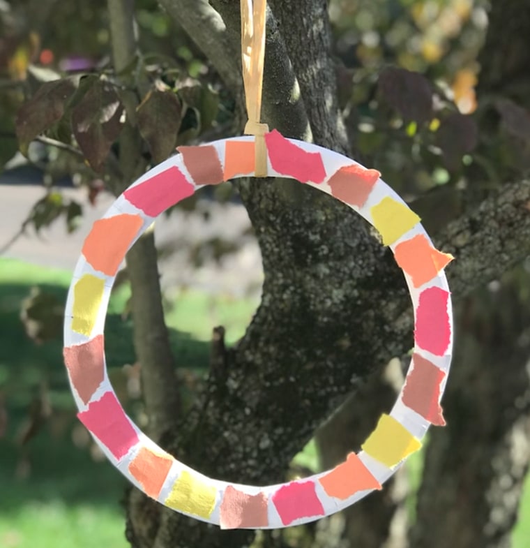 thanksgiving decorations mosaic wreath