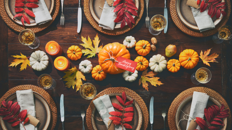 Thanksgiving place setting