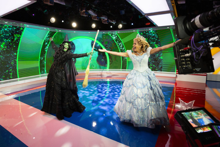 Savannah and Hoda defied gravity as Elphaba and Glinda, respectively.