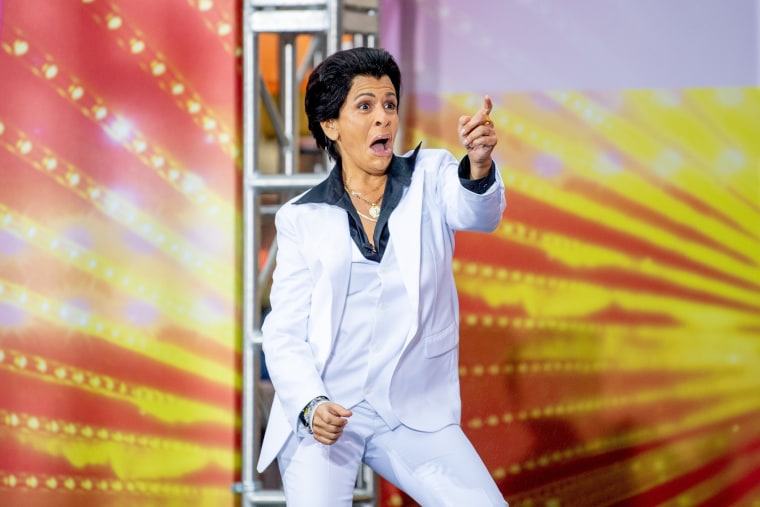 Hoda was stayin' alive while dressed as Tony Manero from "Saturday Night Fever."