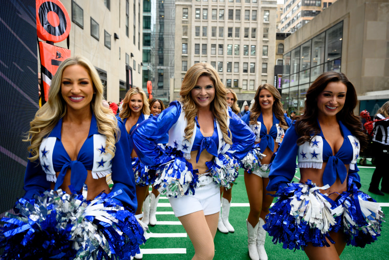 Jenna strutted her stuff as a Dallas Cowboys cheerleader at last year's NFL-themed Halloween celebration on TODAY.