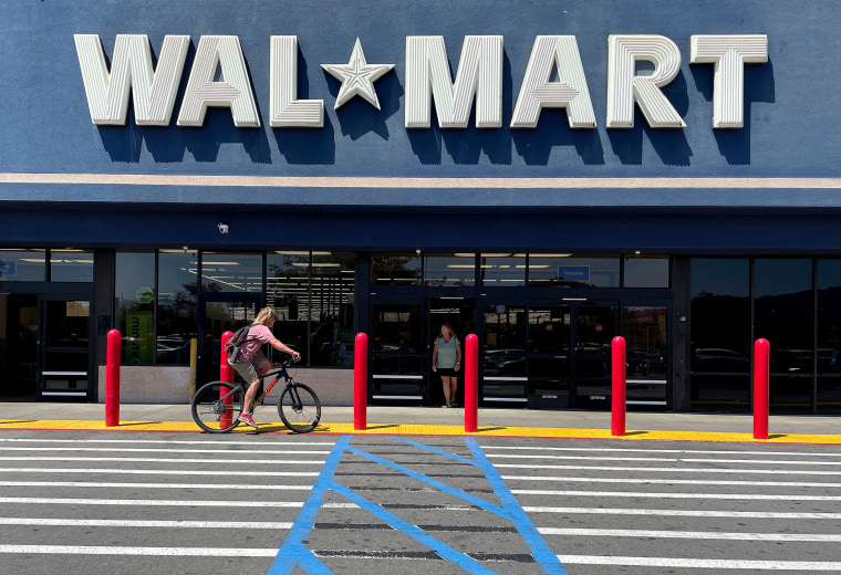 photograph of walmart store front