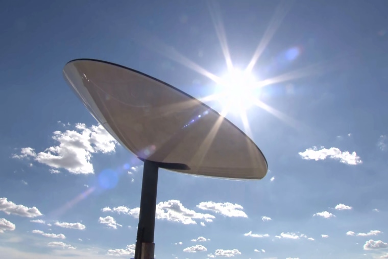 A Starlink satellite dish.