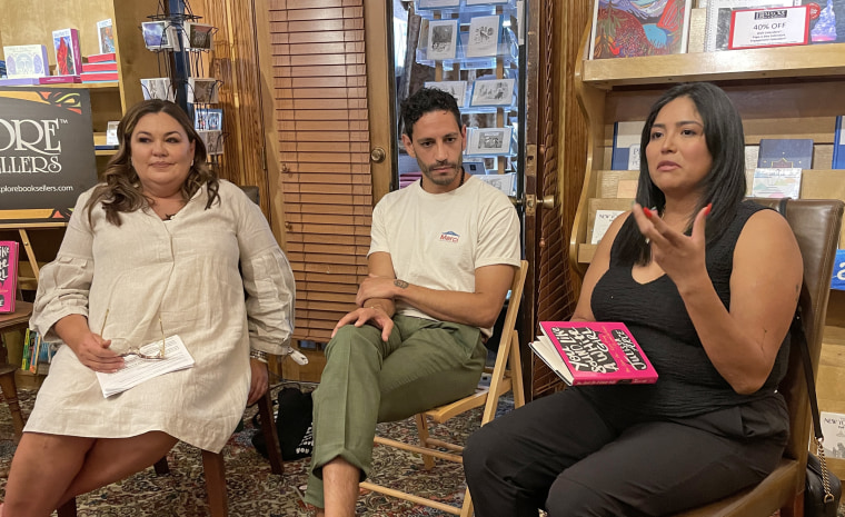 Latino authors Christopher Rivas and Julissa Arce