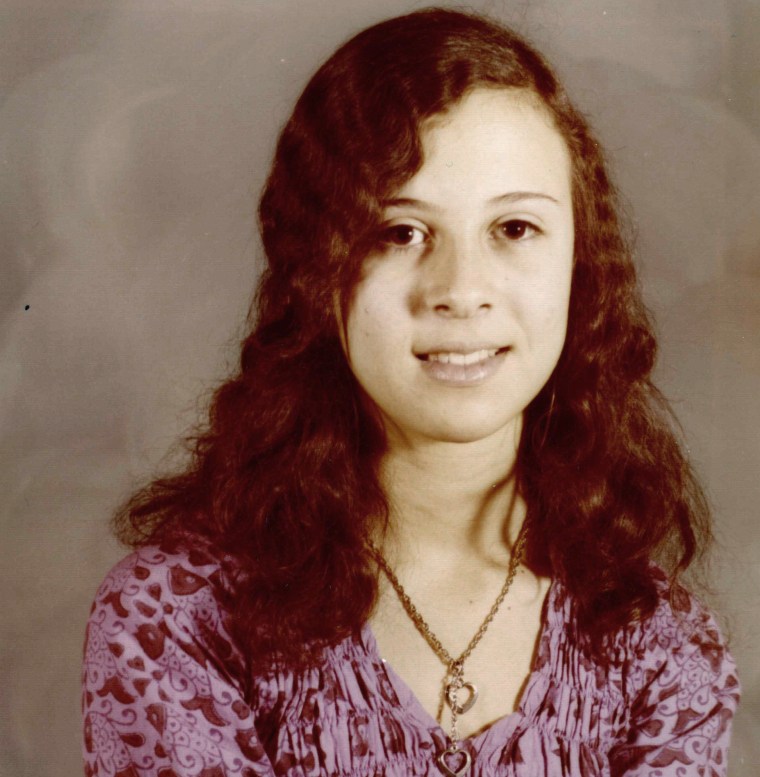 Maria Hinojosa in 7th grade in 1974.