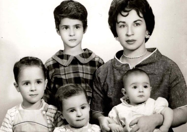 Maria Hinojosa and members of her family circa 1962.