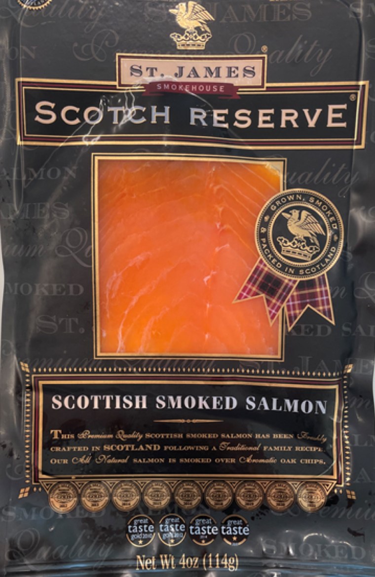 St. James Smokehouse brand, Scotch Reserve Scottish Smoked Salmon.