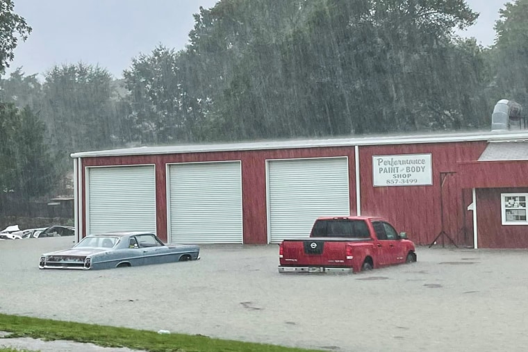 Flooding in Summerville, Ga., on Sept. 4, 2022.