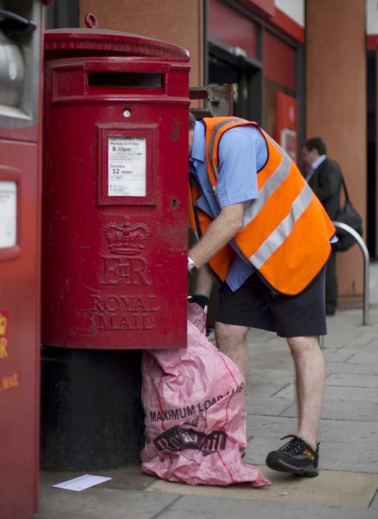 The queen's official Elizabeth Regina II crest adorns British postboxes, among many other things. 