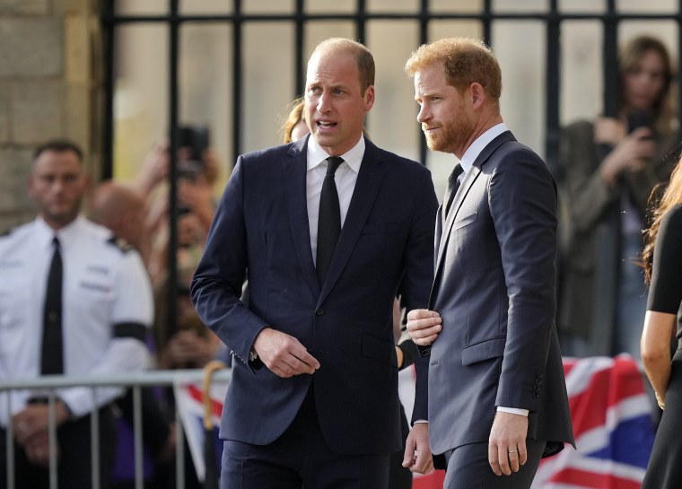 Prince William, left, and Prince Harry