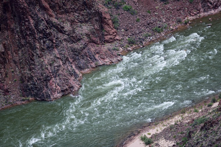 A portion of the Colorado River in the Grand Canyon on May 3, 2015.
