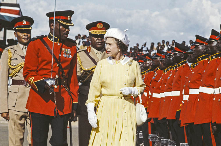 Queen Elizabeth II visits Nairobi, Kenya, Nov. 10, 1983.