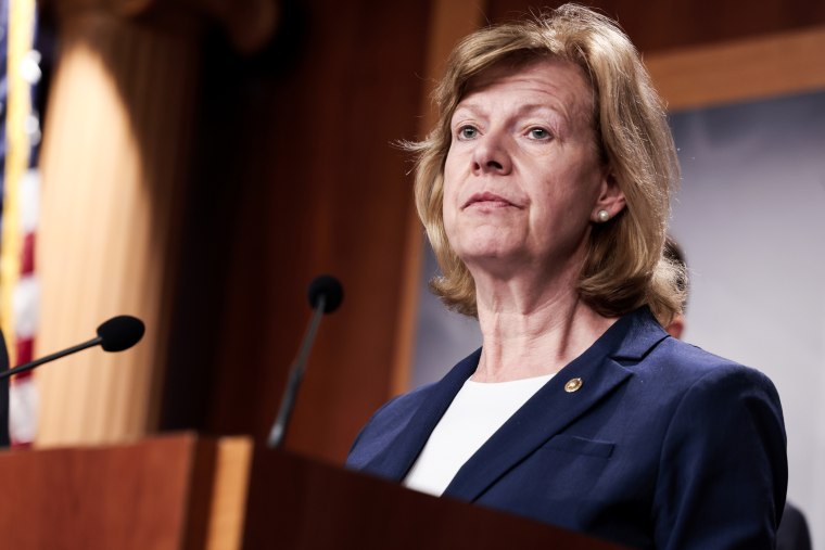 Sen. Tammy Baldwin, D-Wis., at the Capitol on May 05, 2022.