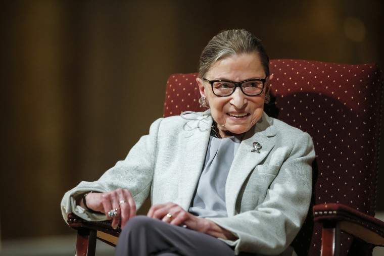 Ruth Bader Ginsburg, Associate Justice of the U.S. Supreme Court, at the Stanford Memorial Church on Feb. 6, 2017.
