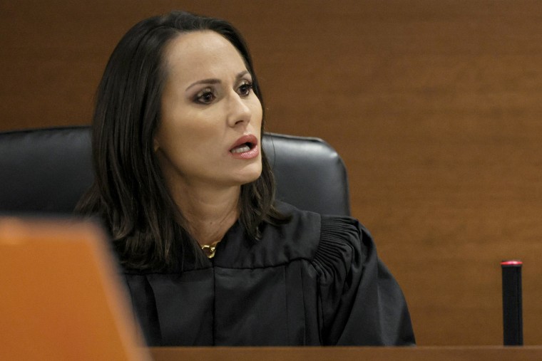 Judge Elizabeth Scherer speaks calls lead defense attorney Melisa McNeill "unprofessional" after McNeill announced the defense's intention to rest their case during the penalty phase of the trial of Marjory Stoneman Douglas High School shooter Nikolas Cruz at the Broward County Courthouse in Fort Lauderdale, Fla., on Sept. 14, 2022.
