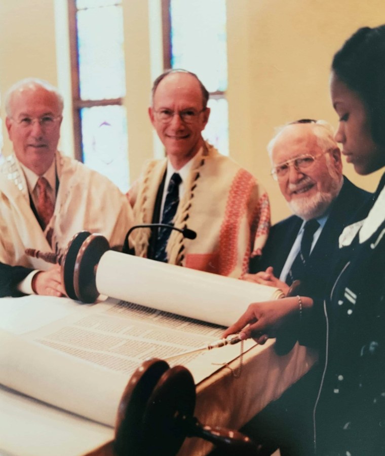  Brennan Nevada Johnson at her bat mitzvah.