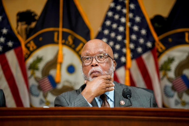 Rep. Bennie Thompson, D-Miss., chairman of the House Select Committee to Investigate the January 6th Attack on the US Capitol, presides over a hearing on June 28, 2022.