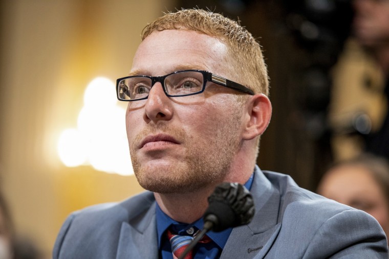 Stephen Ayres, a supporter of former President Donald Trump, attends a House select committee hearing on the Jan. 6 insurrection on July 12, 2022.